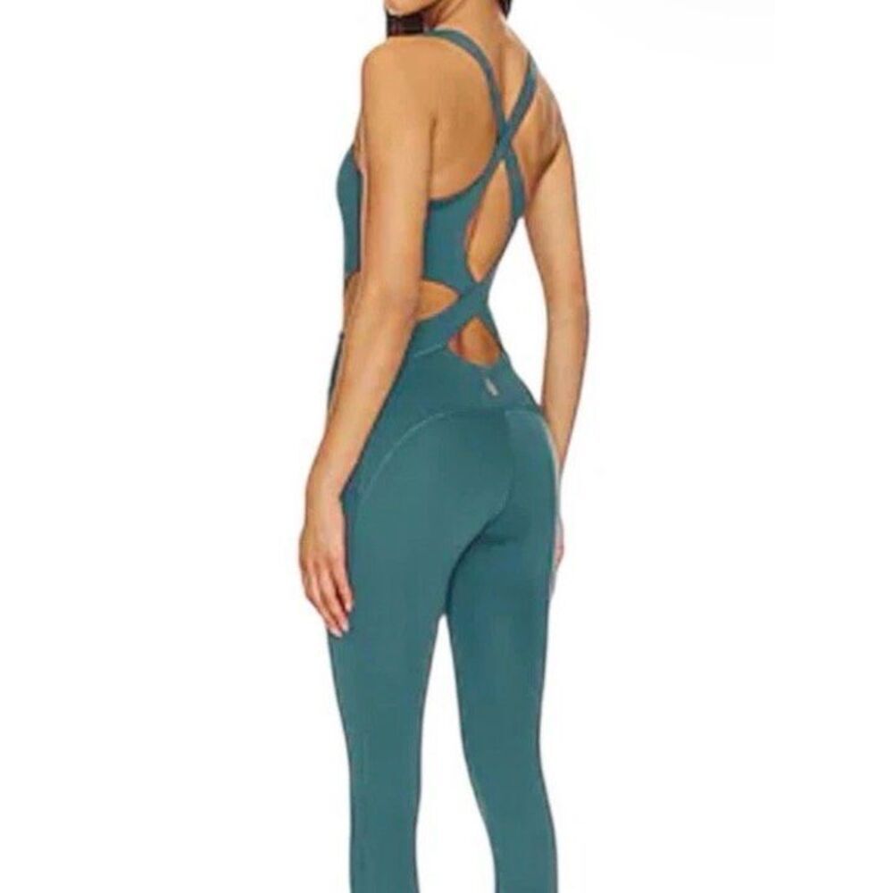 Free People Movement Back It Up One-piece Jumpsuit Sculpting XS Yoga Bodysuit Pa - Picture 2 of 9